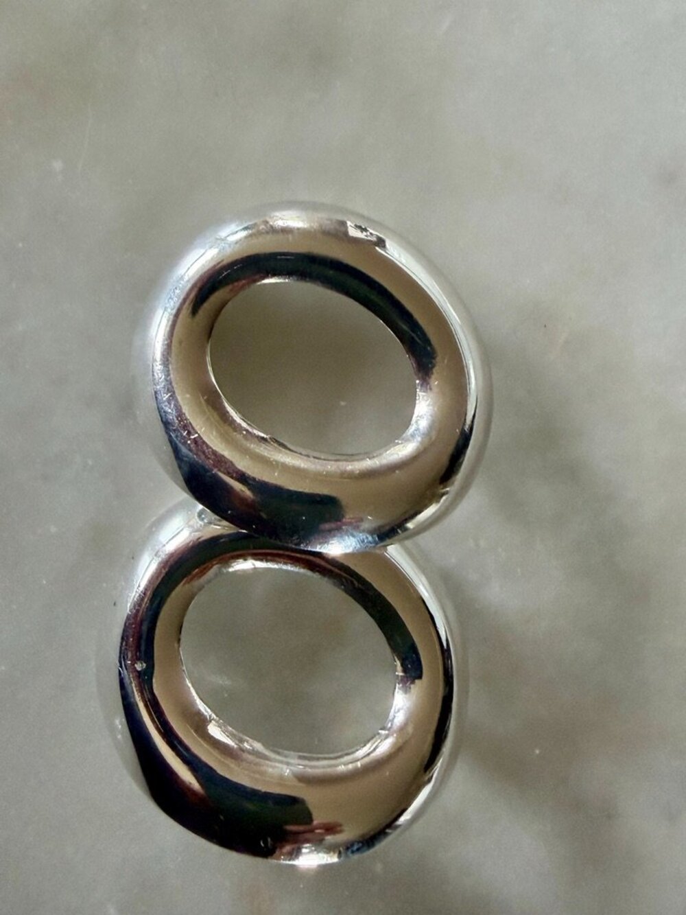 Statement Vintage Taxco 925 Sterling Silver -22.3g Donut Hoop Stud Earrings